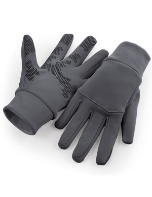 Beechfield® Softshell Sports Tech Gloves - Graphite Grey